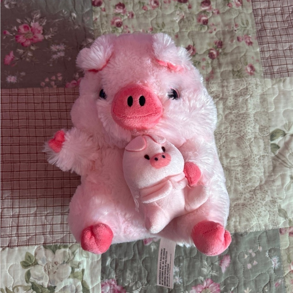 Big and Little Pig Belly Buddy Plush